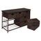 Badger Basket August Collection Wide Espresso Seven Basket Storage Unit